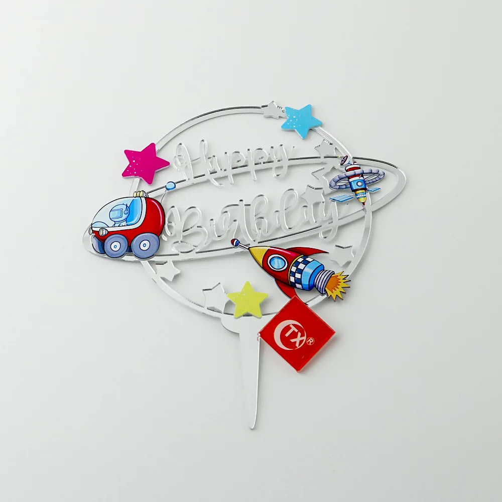 

Цветные акриловые торт топперы MJCakedecor