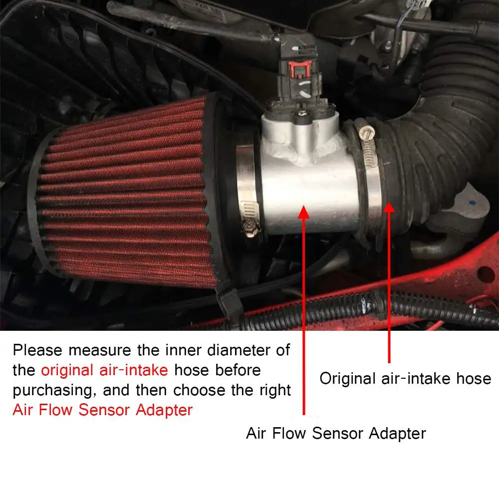 Адаптер датчика потока воздуха для TOYOTA MAZDA 3 6 SUBARU SUZUKI SWIFT JIMNY MAF 63 70 76 мм