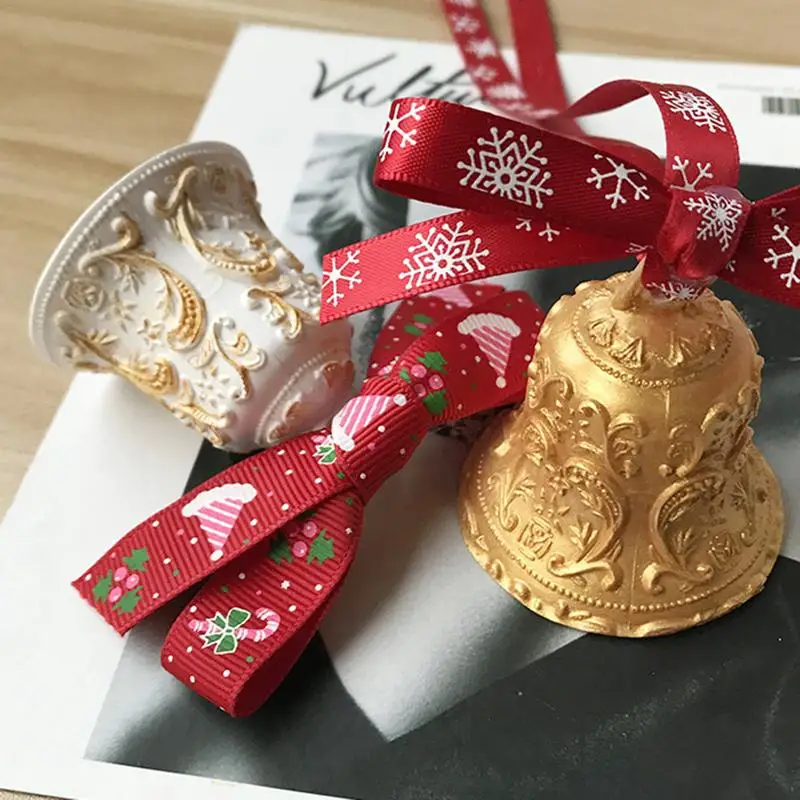 3D Рождественские колокольчики форма Арома гипсовая для свечей украшения Свеча