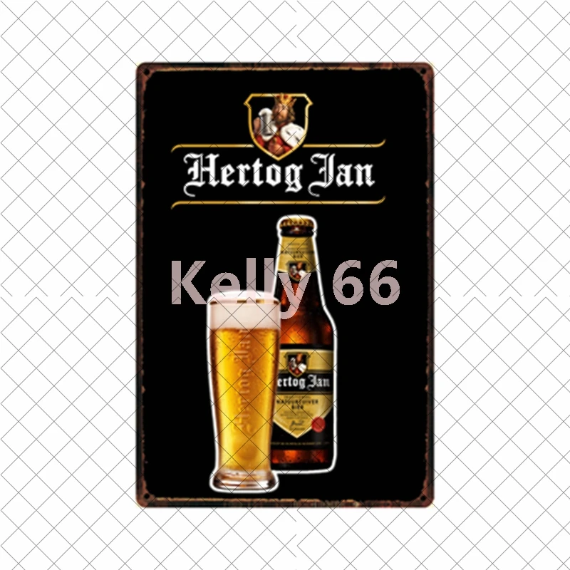 [Kelly66] бельгийского пива Grimbergen ла CHouffe дювель Hertog Jan Chimay Оловянная металлическая