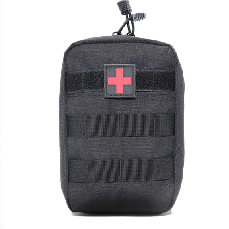 Черный цвет Наружная аптечка molle сумка тактическая медицинская сумка дорожная нейлоновая сумка-пояс походная альпинистская сумка черная экстренная ситуация - Цвет: Черный цвет