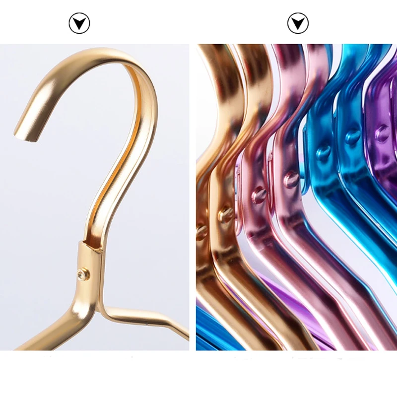 Вешалки для одежды детей 5 шт. из алюминиевого сплава не скользящие вешалки