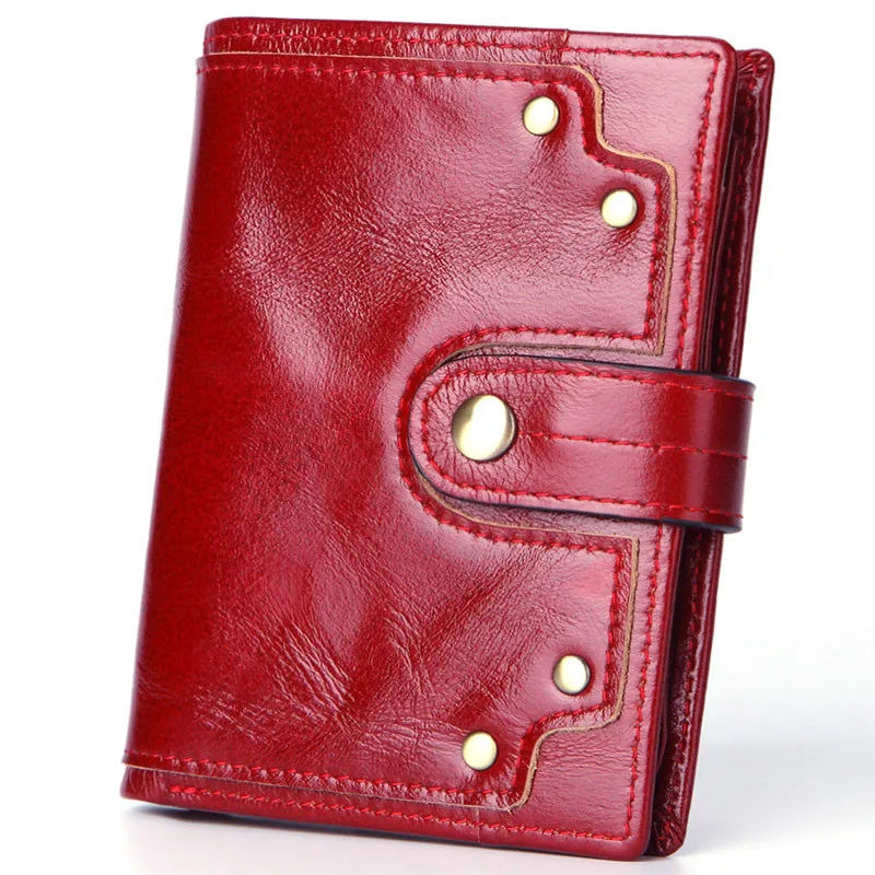 

Genuine Leather Short Fund Mini- Man Business Affairs Wallet High Archives Head Layer Skin Small Change Package