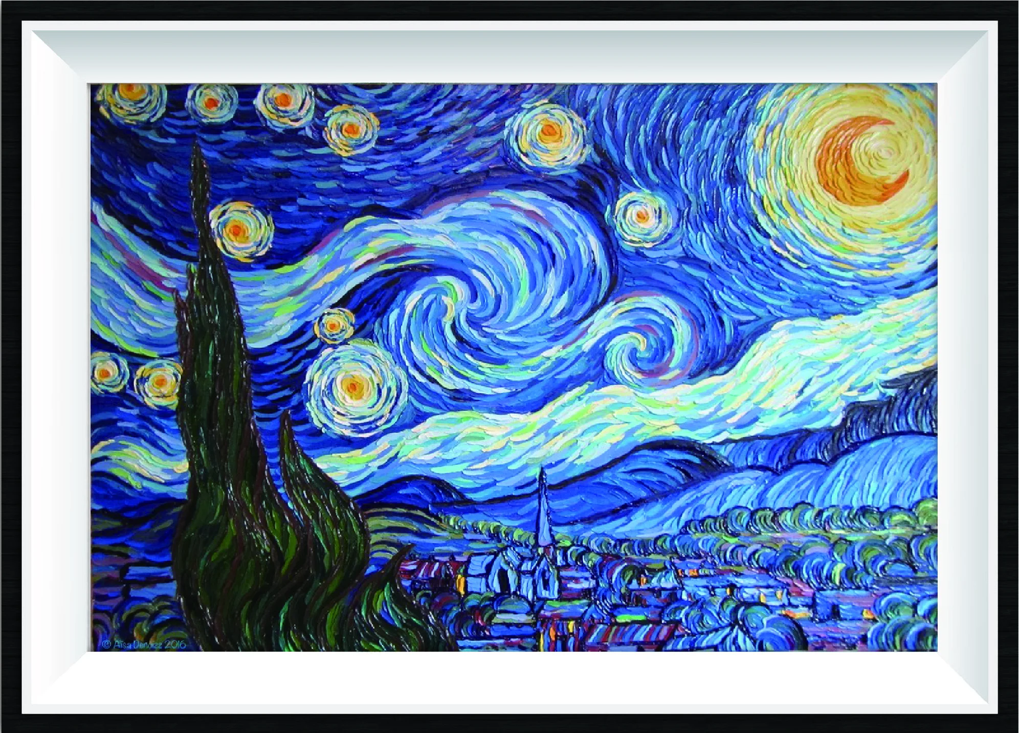Художник рисует звездное небо подчеркни в предложении. Звездная ночь Ван Гога. Картина Ван Гога Звездная ночь. Винсент Ван Гог Звёздная ночь 1889. Пластилинография Ван Гог Звездная ночь.