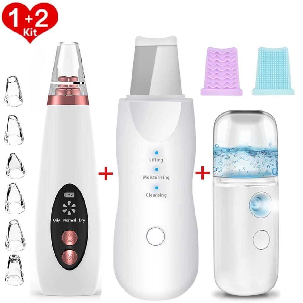 

Blackhead Remover Vacuum Pore Cleaner Face Ance Pimple Removal Skin Scrubber Reduce Wrinkles Facial Lifting Nano Facial Sprayer