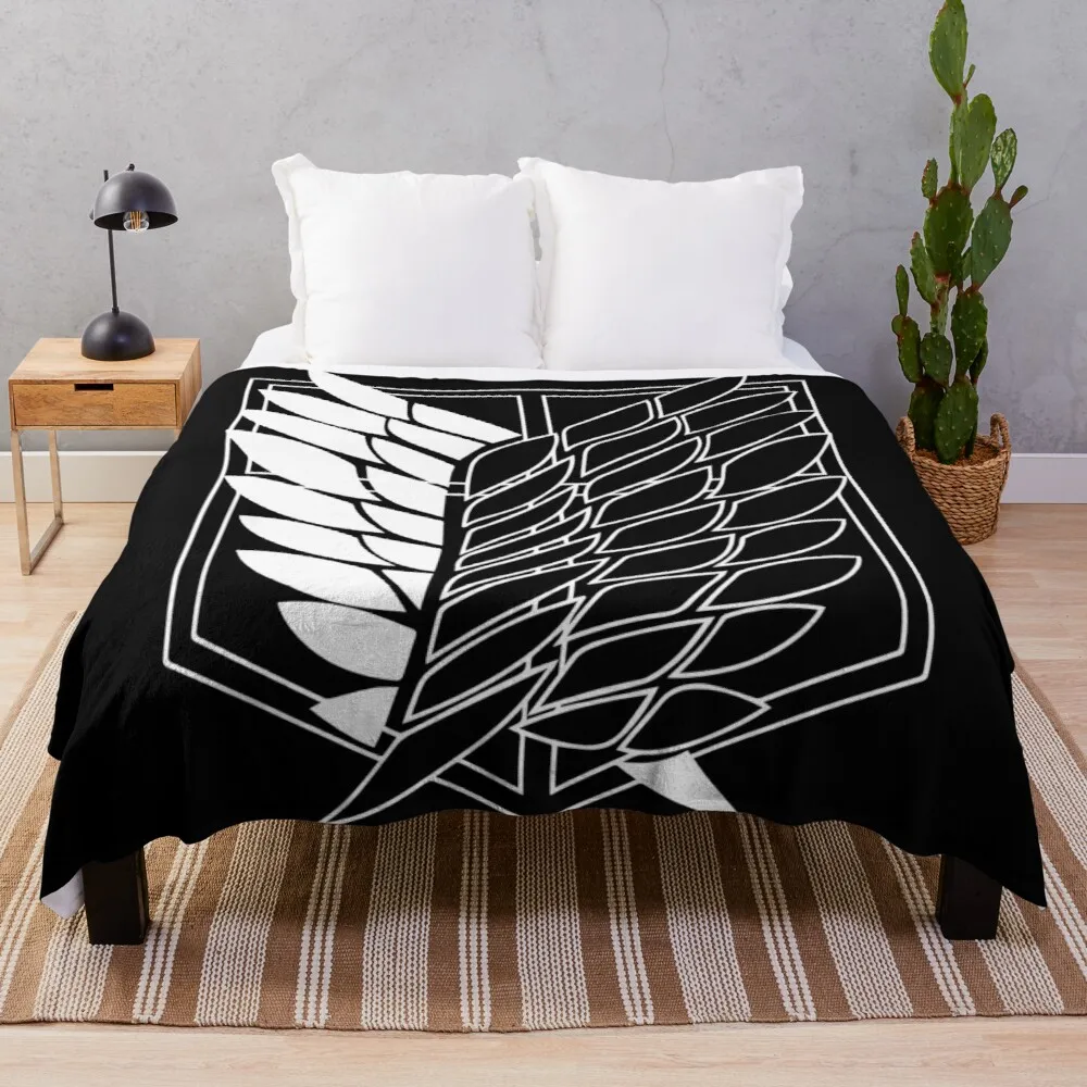 

Copy of Attack on titan Scout Regiment Blanket Fleece Cartoon Print Children Warm Bed Throw Blanket newborn bayby Adult Blanket