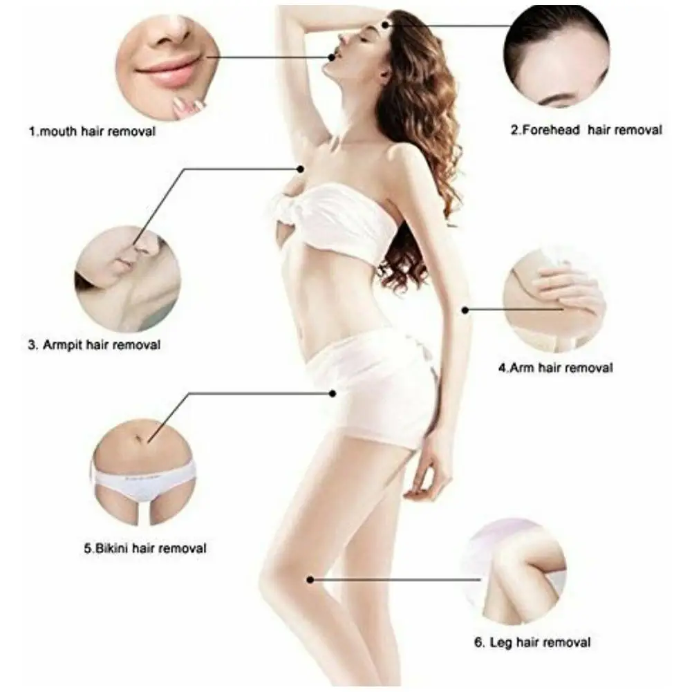 

Roller Depilatory Wax Kit Hair Removal Waxing Kit Wax Heater Professional Machine Roll-On Waxing Paper Body Hair Epilator