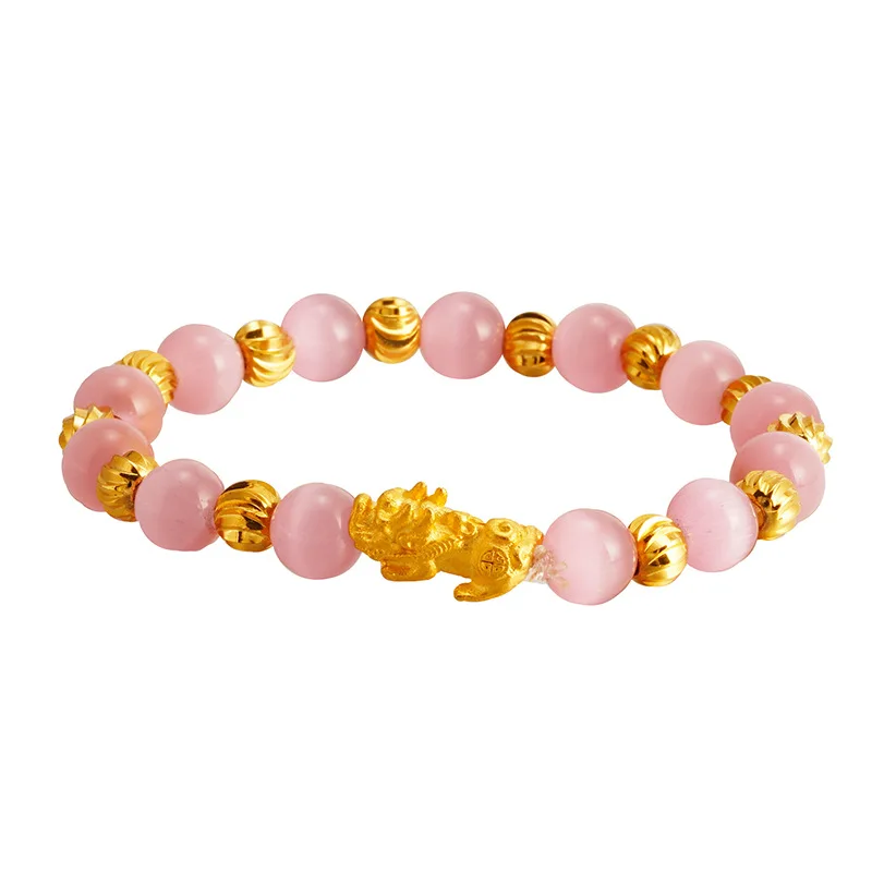 

Minimalist 4 style Beads 24K gold Bracelet women Charm Natural Stone Braslet For Man Handmade Casual Jewelry Pulseras