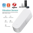 Умный датчик вибрации Zigbee, Умный домашний датчик обнаружения движения и удара, с приложением