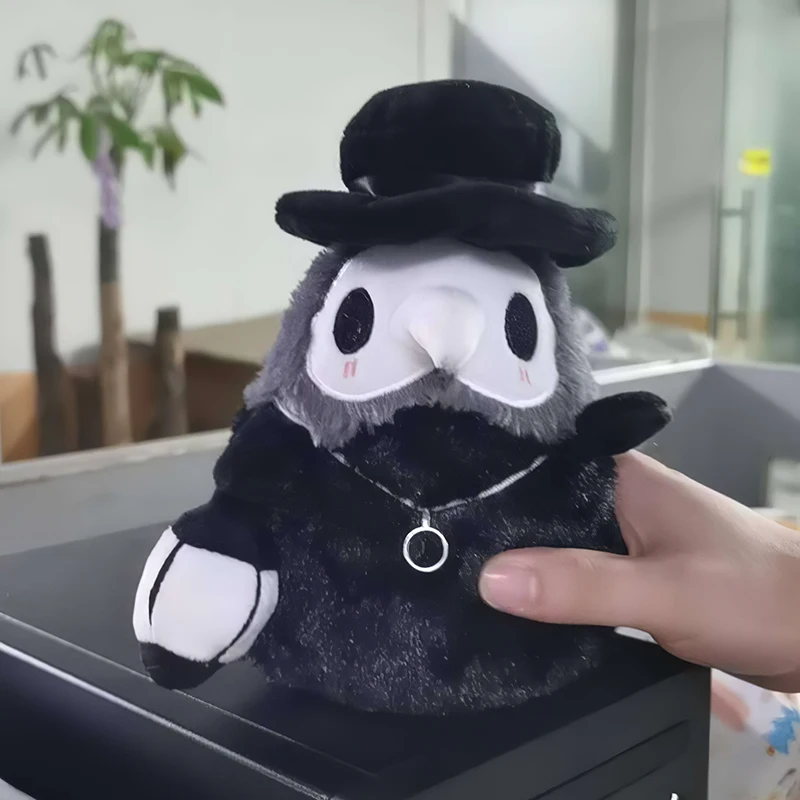 Хэллоуин светящиеся парные животные пушистый птичий клюв докторская мягкая