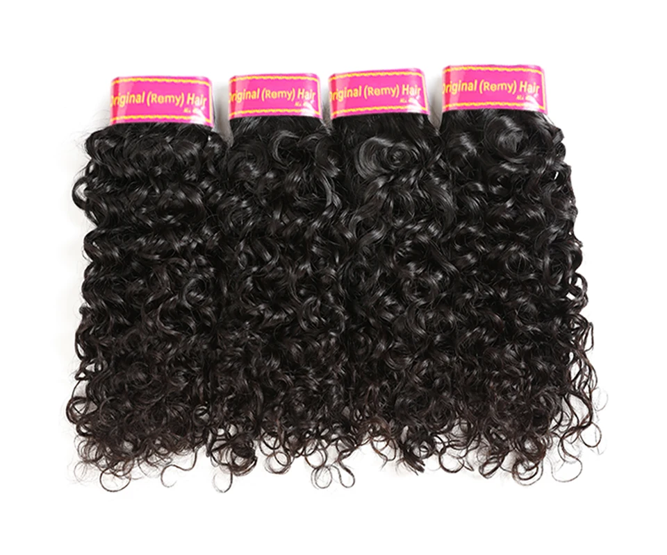 Али queen hair бразильские волнистые 1/3/4 шт. Волосы remy машина двойной уточной нити пряди человеческих волос для Инструменты для завивки волос характер Цвет