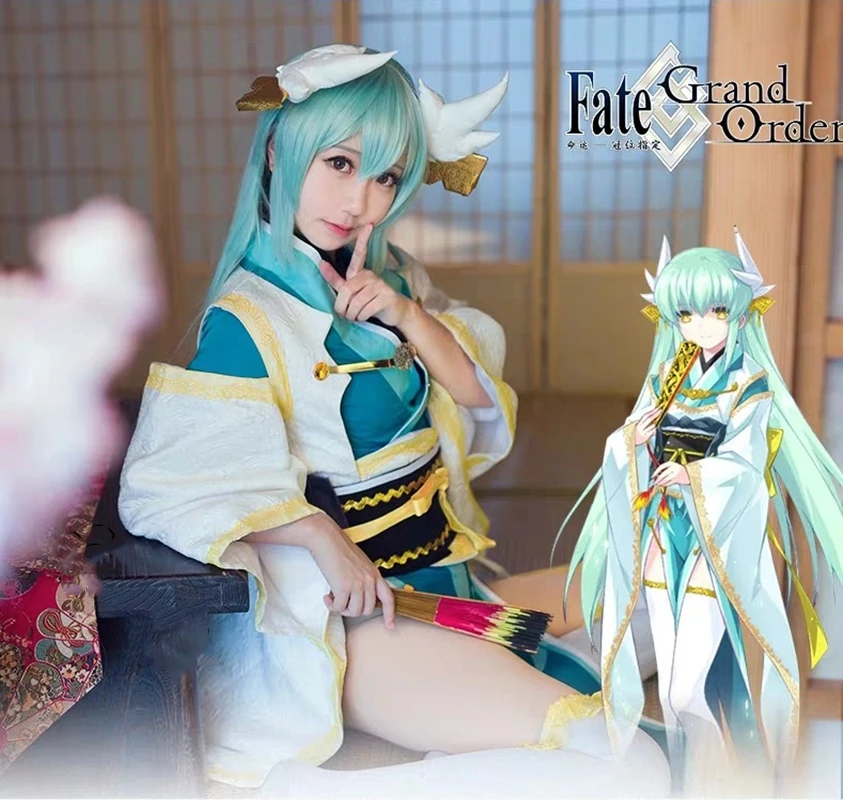 

New Fate Grand Order Berserker Kiyohime Cosplay Costume Fancy Dress Outfit FGO Halloween Carnival Party Costumes for Women S-L