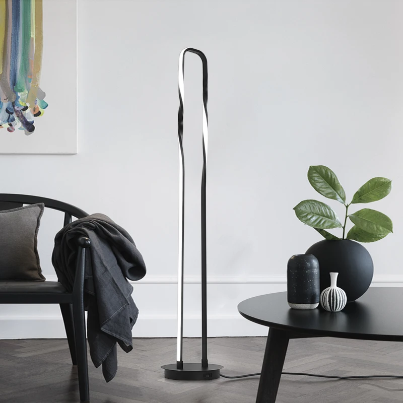 Современная креативная напольная Светодиодная лампа в скандинавском стиле с