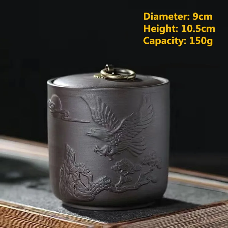 Высококачественная сахарница чайная банка из фиолетовой глины для конфет