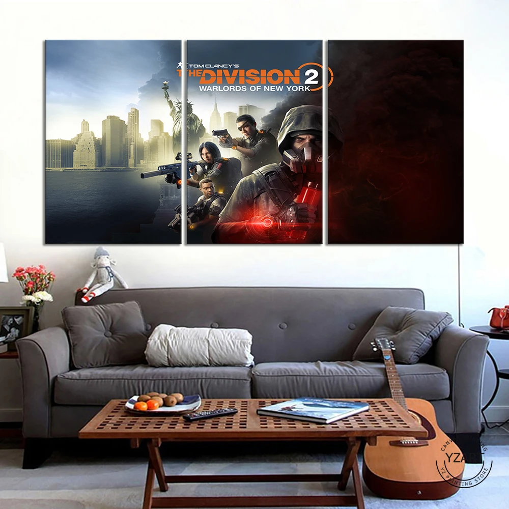 Video Games Tom Clancys Thedivision Artwork Pictures Canvas Paintings Fantasy Wall Art for Home Decor Unframed | Дом и сад