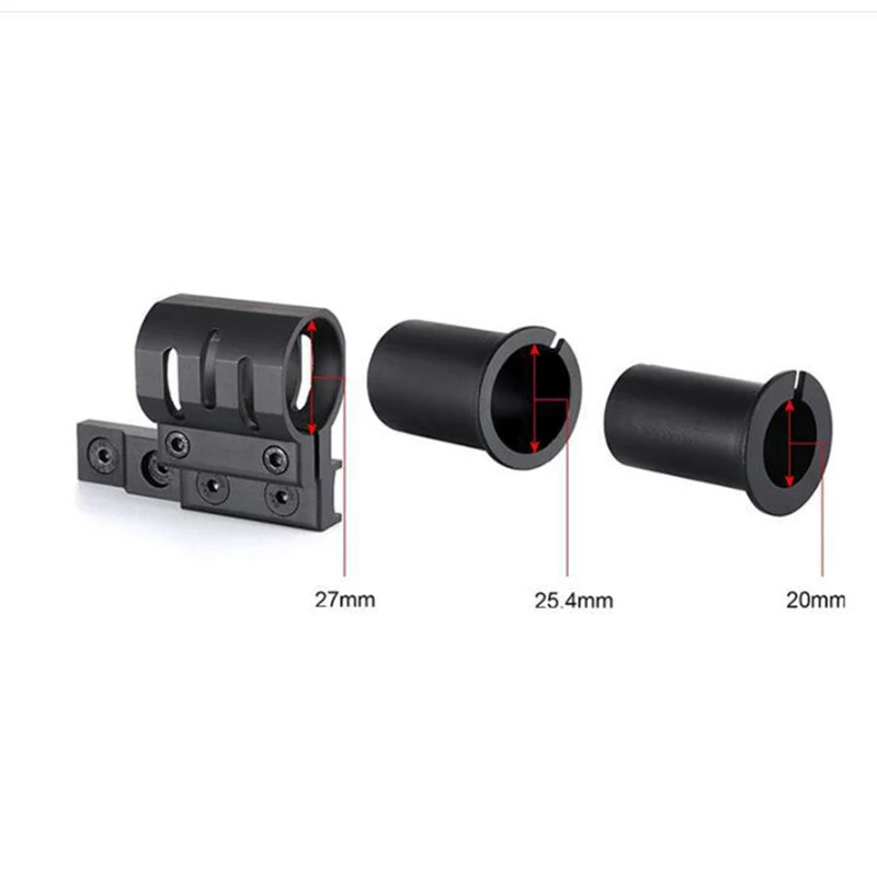 

25.4mm Ring Tactical Flashlight Mount 1 inch Torch Mount Two-stage separation for keymod handguard Rail