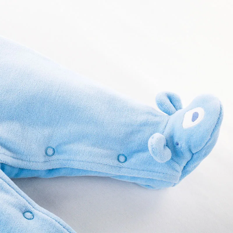 Одежда для малышей Детская цельная новорожденных детская одежда осени и зимы из