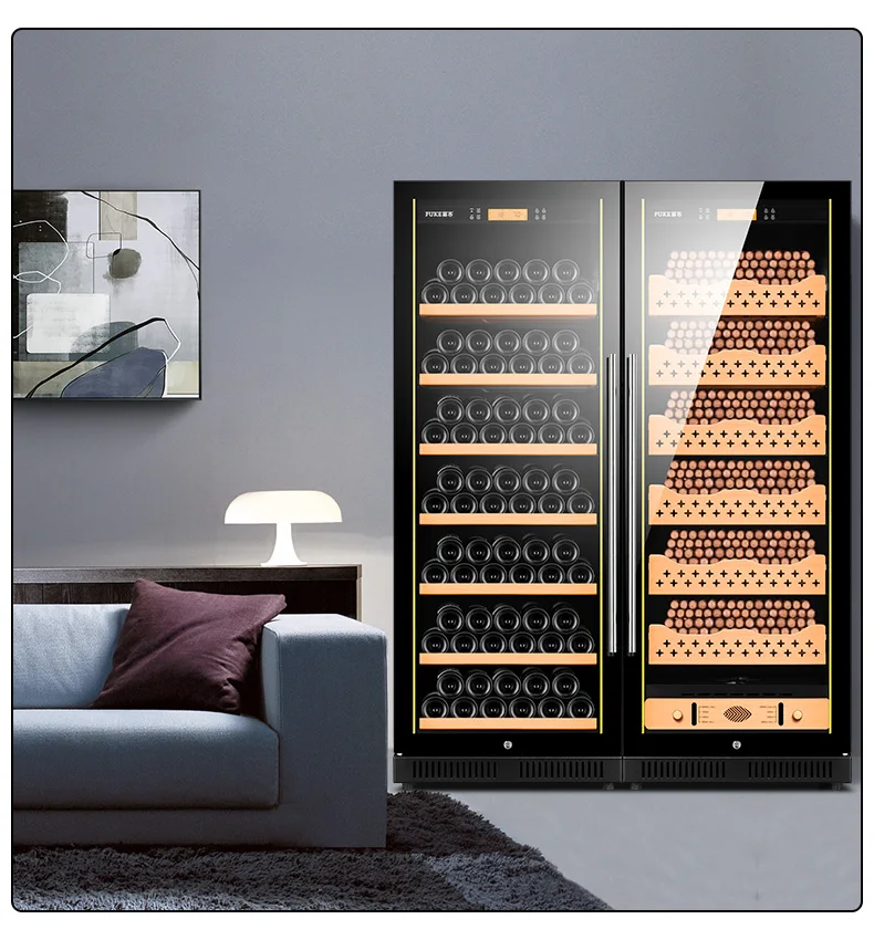 Шкаф для сигар со светодиодной подсветкой большой холодильник из испанского