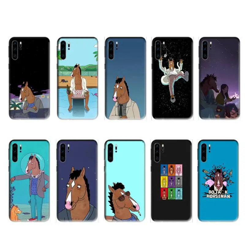 

US cartoon hippo case for huawei p20 p30 p40 pro mate 10 20 30 pro lite p smart y7 2019 plus nova 3I cases cover