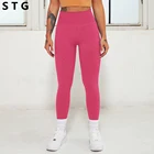 Женские Бесшовные Леггинсы с эффектом пуш-ап для занятий йогой