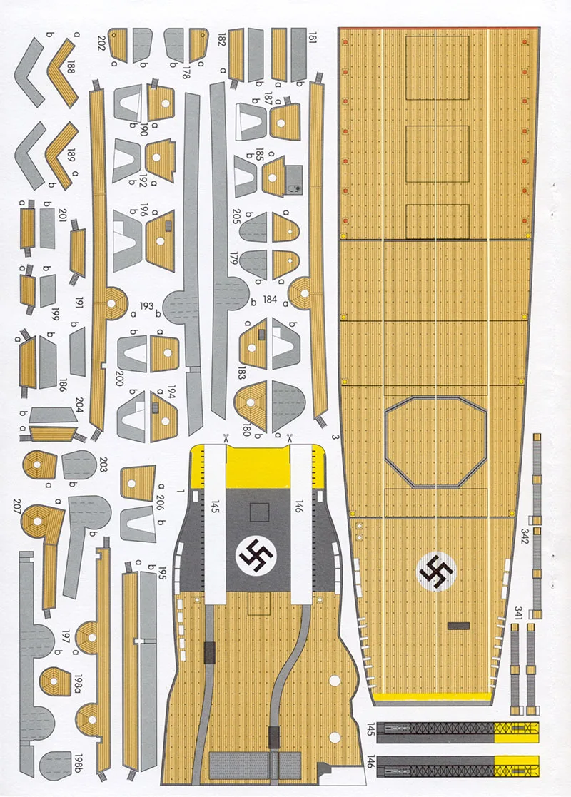 

Paper model 1:400 German Count Zeppelin aircraft carrier aircraft carrier model handmade DIY