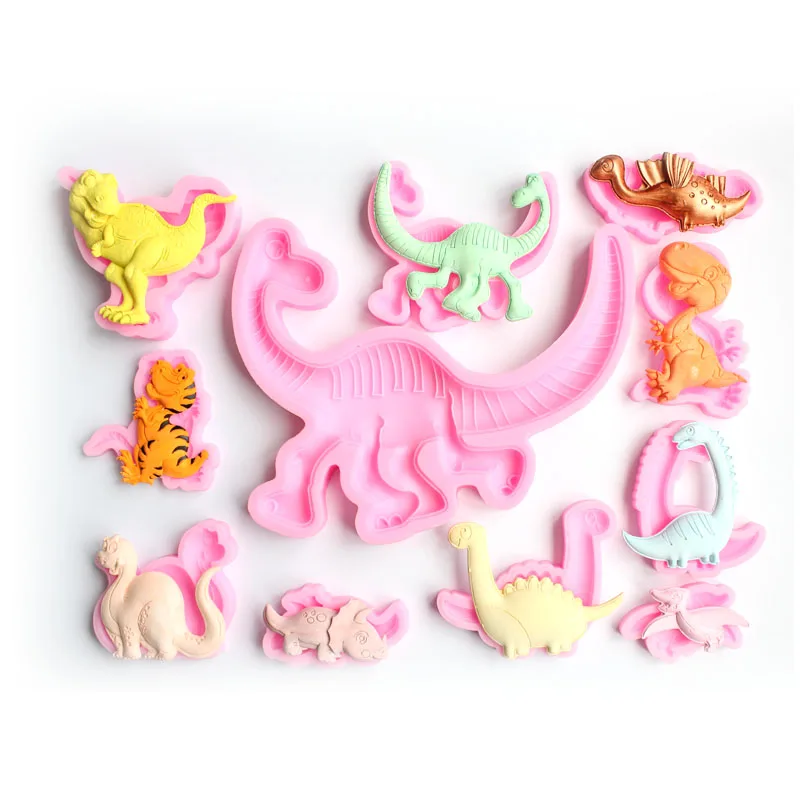 Силиконовая форма для торта в виде динозавра помадки рукоделия|Формы тортов| |