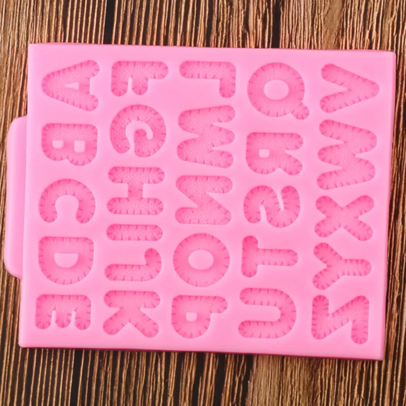 3D Knitting Letters Silicone Mold DIY Cake Decorating Tools Cupcake Topper Fondant Molds Candy Clay Chocolate Gumpaste Moulds | Дом и сад