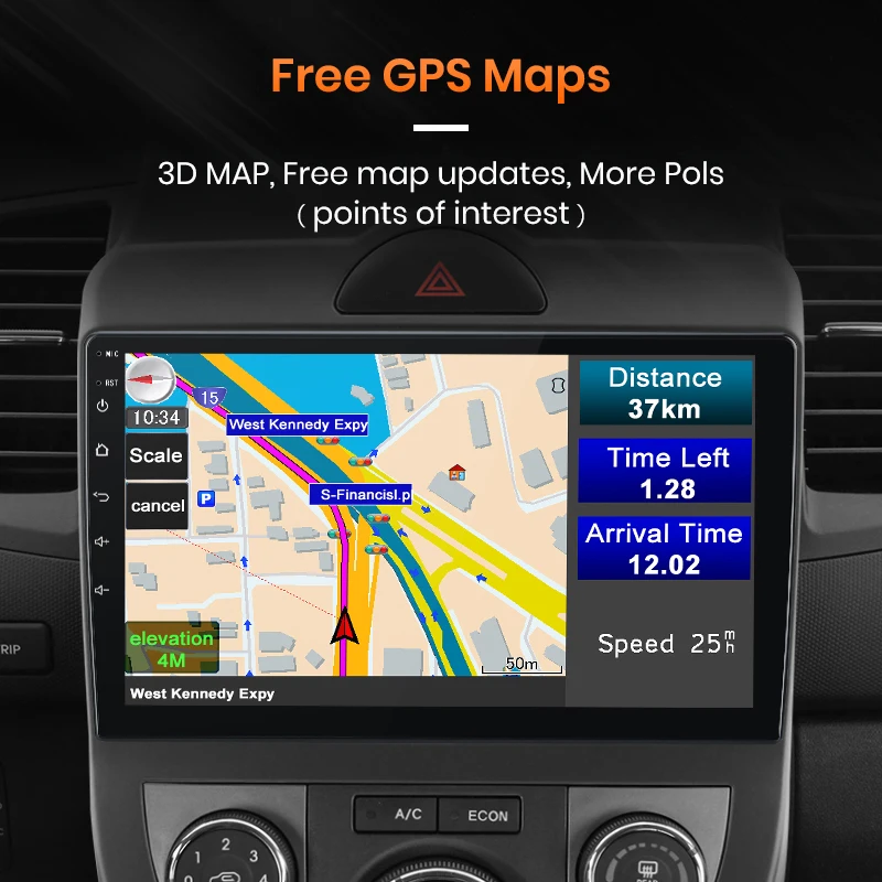 AWESAFE 2дин магнитола для Kia Soul AM 2008 2009 2010 2011 8-ЯДЕР 8 + 256ГБ Штатная 2 din android DSP RDS FM DAB+