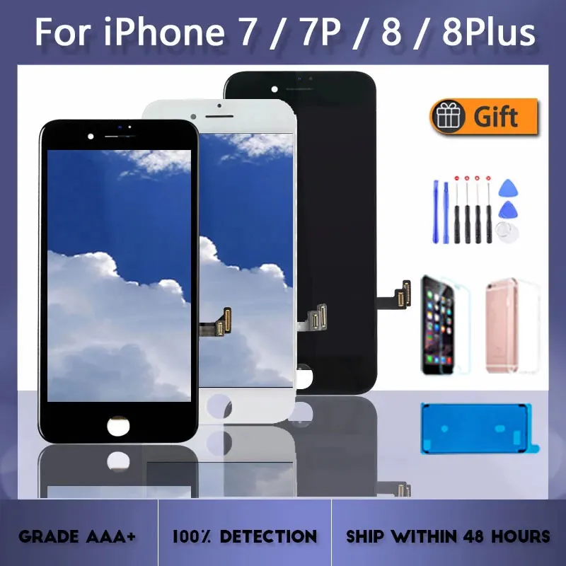 ЖК-дисплей AAA +++ качества для iPhone 7 Plus P сменный сенсорный экран 8 8PNo битых пикселей +