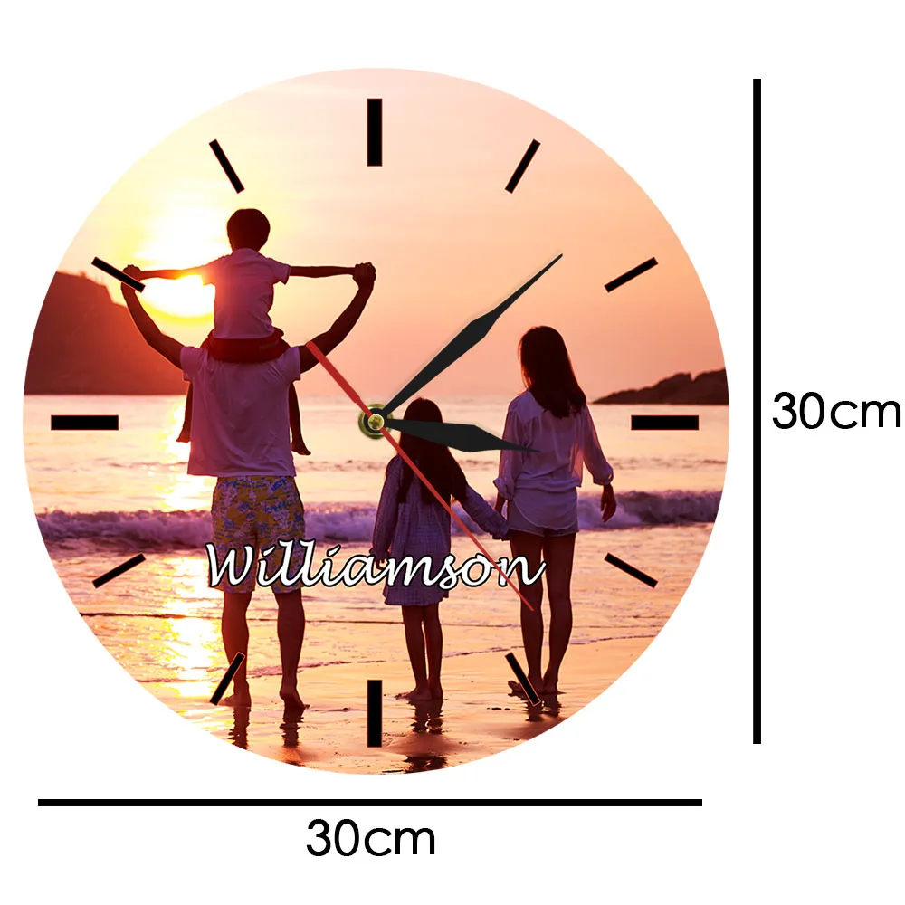 Настенные часы с изображением на заказ полноцветные HD печатью индивидуальный