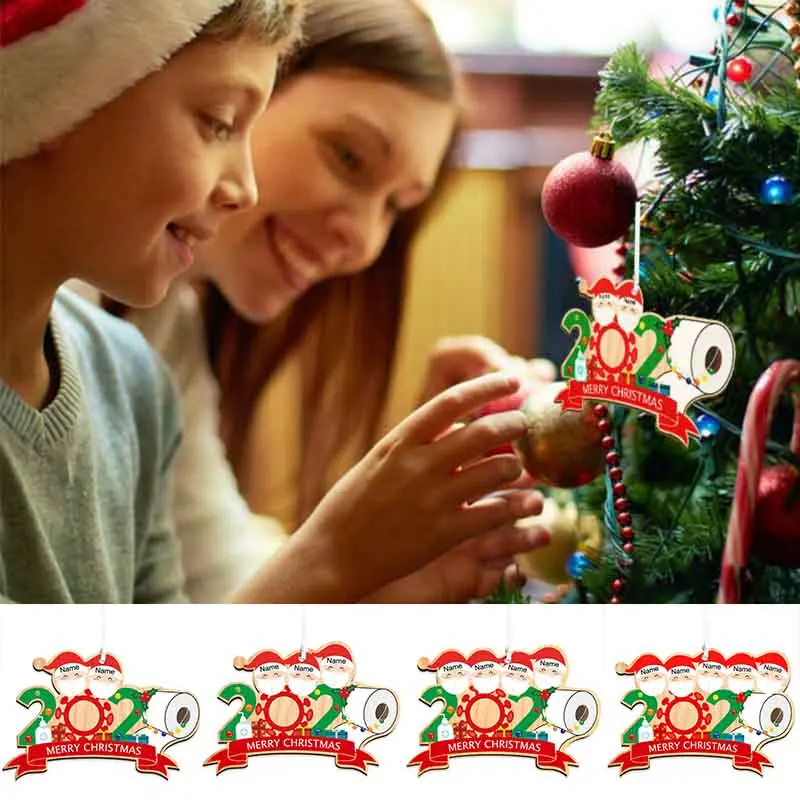 

New Fashion Merry Christmas Xmas Tree Decoration 2020 Family Lockdown Year