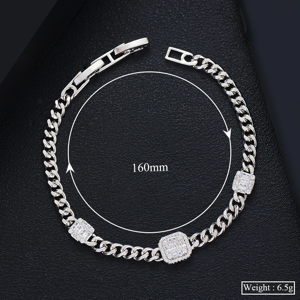 

missvikki European Trendy Chains stackable Fashion bracelets For Women Surprise Gift Jewelry High Quality Shiny CZ High quality