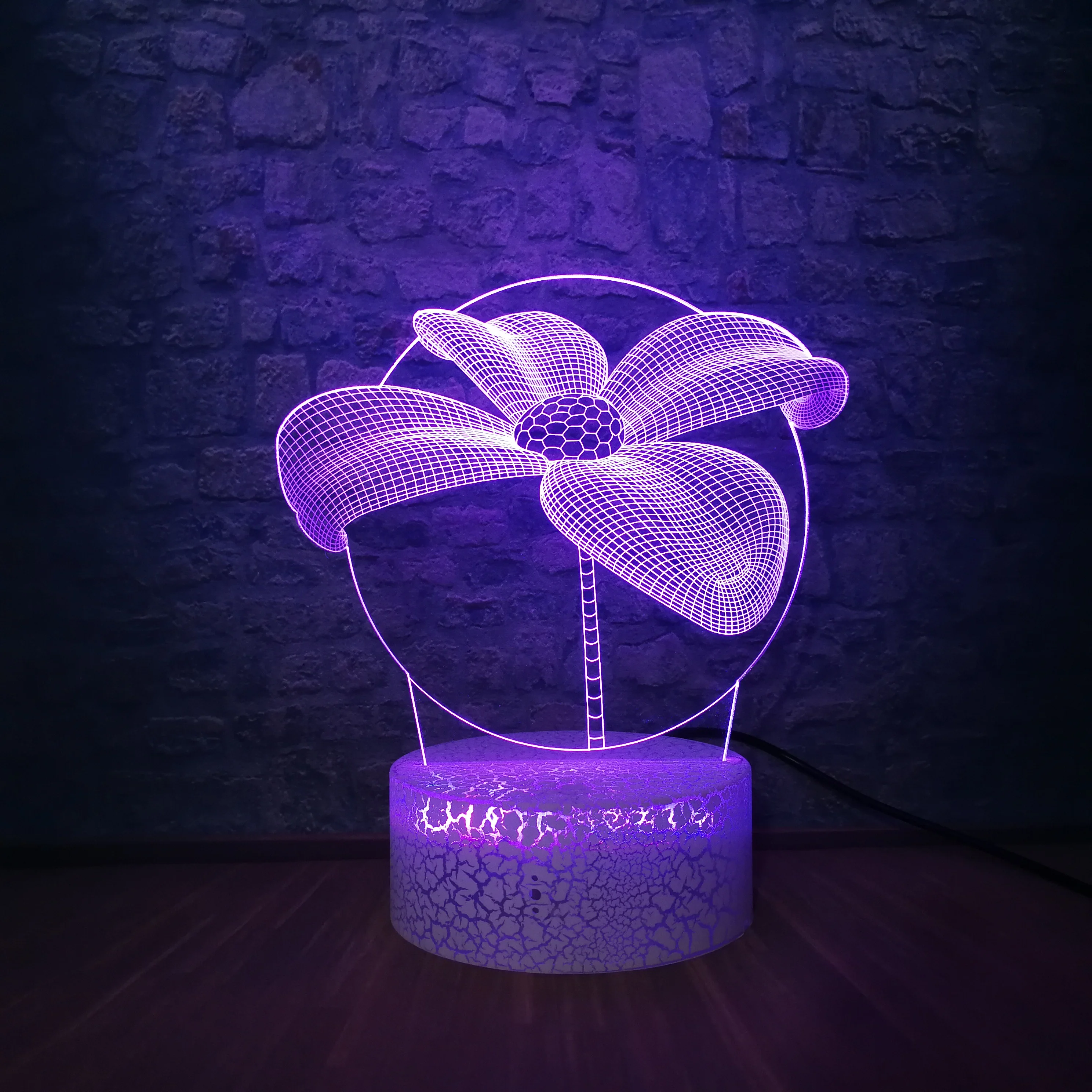 Новинка светодиодный ночник лепестки цветов USB светильник сенсор романтический