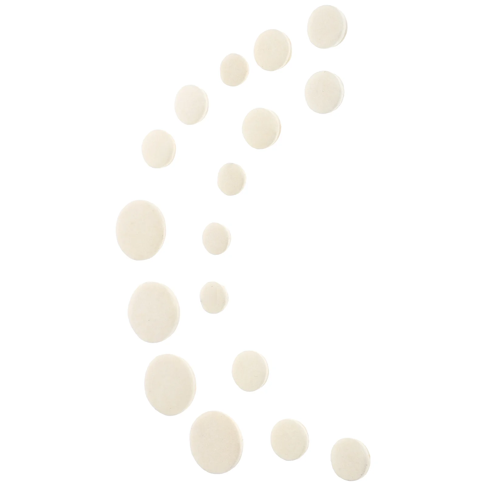 

17pcs Clarinet Pads Clarinet Sound Hole Gaskets Clarinet Accessories (White, Light Yellow)