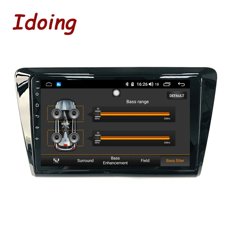 Автомобильный мультимедийный плеер Idoing автомобильный 9-дюймовый 2.5D 4G + 64G Android