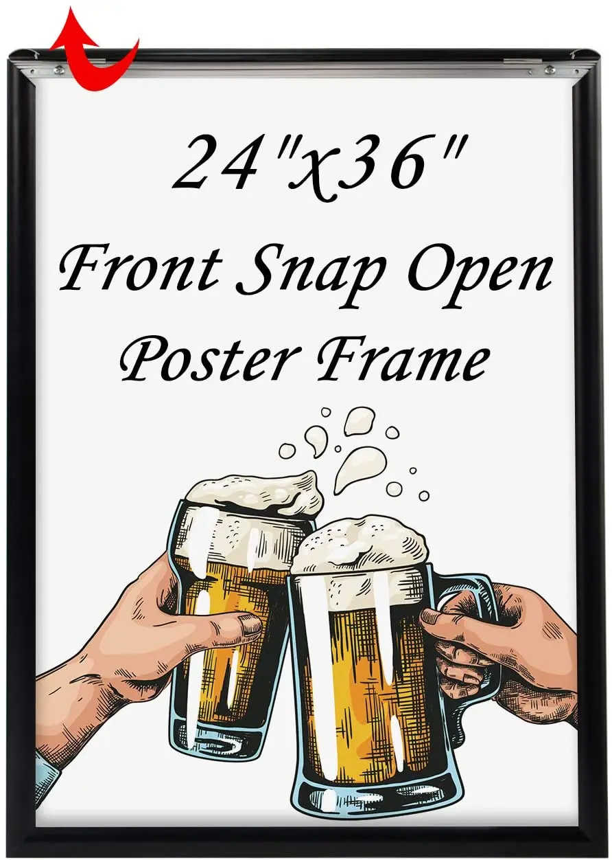

Aluminium poster frame, black