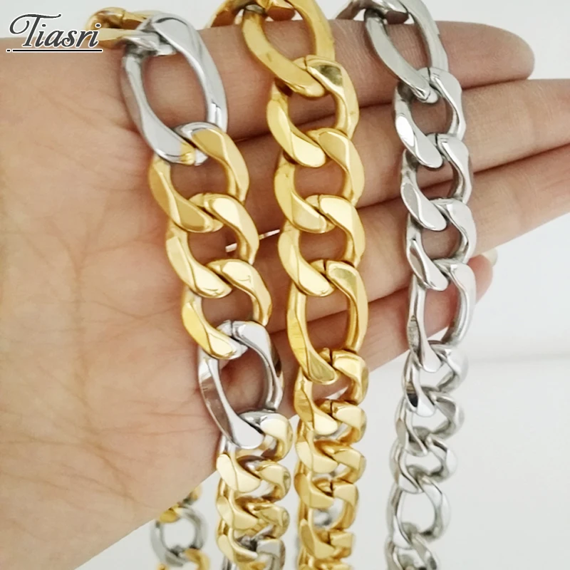 Мужское ожерелье Tiasri Goth на шею, кубинская цепь, воротник, чокер, Мужская цепь, ювелирные изделия из нержавеющей стали в стиле стимпанк, оптовая продажа