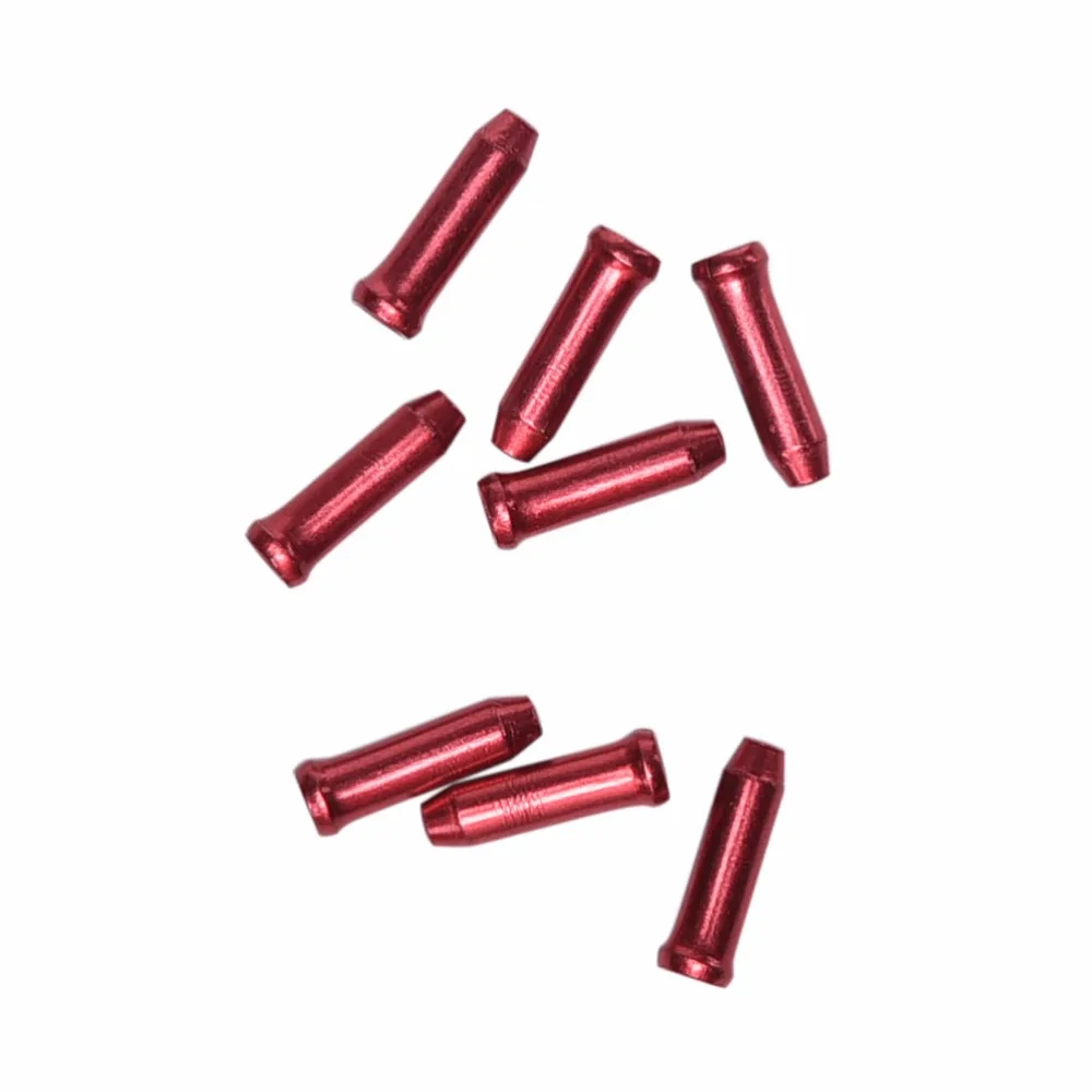 

12Pcs Aluminium Alloy Metal Bicycle Brake Gear Cable Wire End Caps Gear Cable Wire Outer Cap Cover Crimps Tips Ferrules
