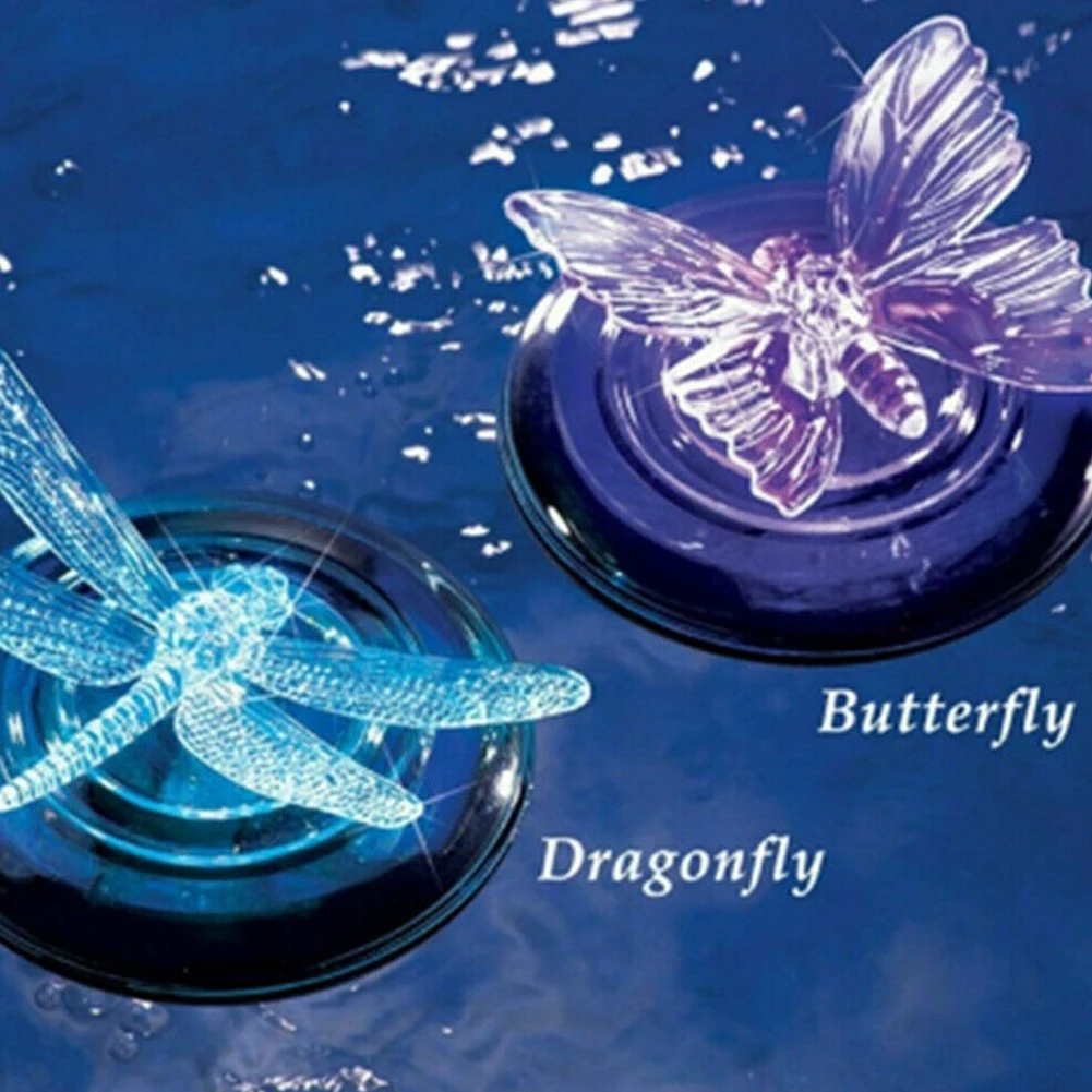 

Landscape Led Outdoor Beautiful Garden Floating Light Lawn Pond Butterfly Dragonfly Pool Solar Powered Decoration Path