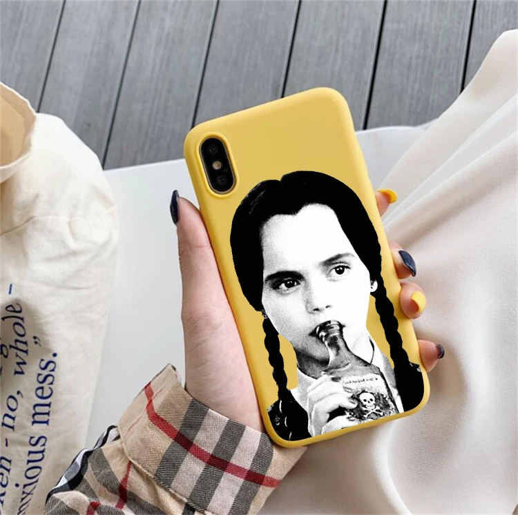 Среда Addams семейный цветной Мягкий силиконовый чехол для телефона iphone 6/6s, 6 Plus/6s Plus, 7/8, 7 Plus/8 Plus, X, XS, XR, XSMax