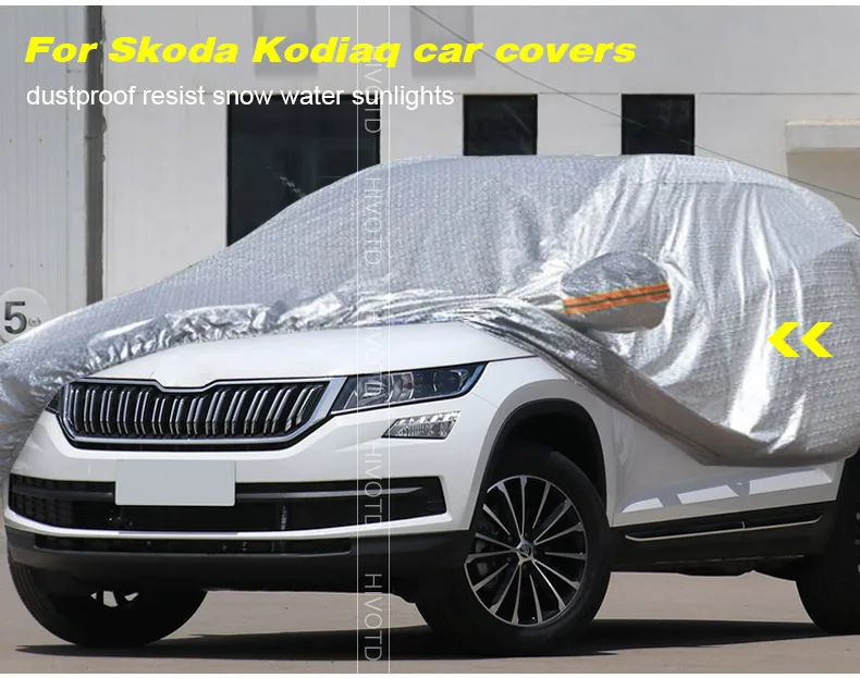 Hivotd для Skoda Kodiaq шкода кодиак автомобильные чехлы солнцезащитный крем Защита от тепла анти-УФ устойчивый к царапинам складной авто аксессуары ,автотовары аксессуары для авто