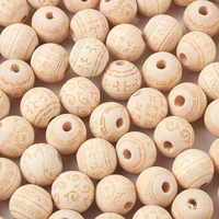 unfinished natural wood beads european large hole spacer beads for diy necklaces bracelets chain jewelry making home decor