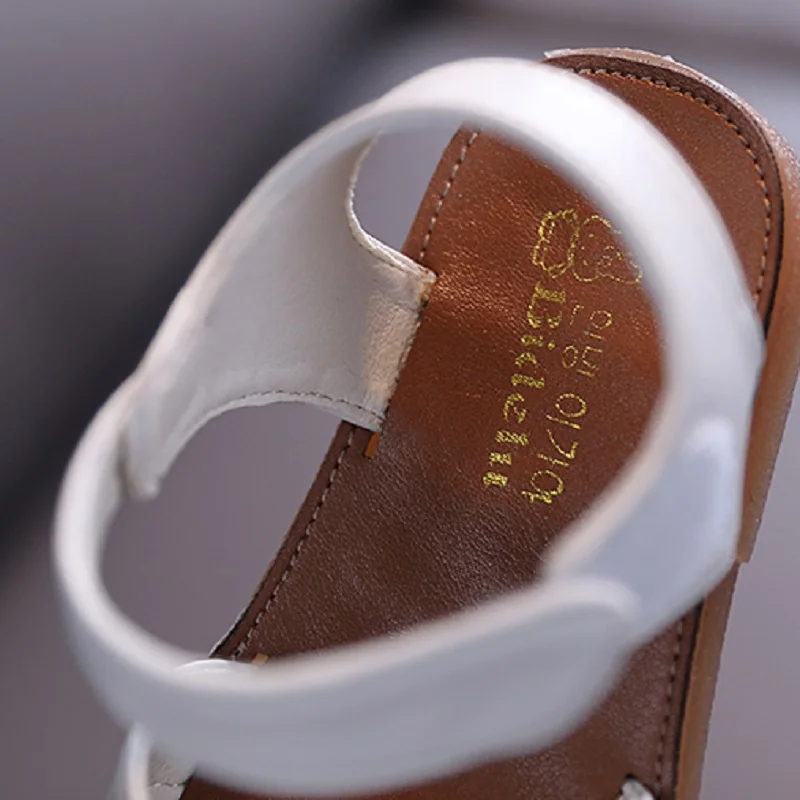 Детские сандалии с бантом бабочкой летняя обувь для девочек детские однотонные