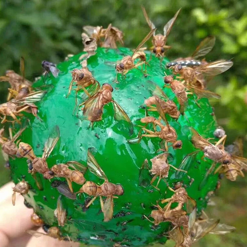 

1PCS Pest Control Reusable Hanging Fly Catcher Killer Flies Flytrap Zapper Cage Net Trap Garden Home Hanging Fly Trap Ball