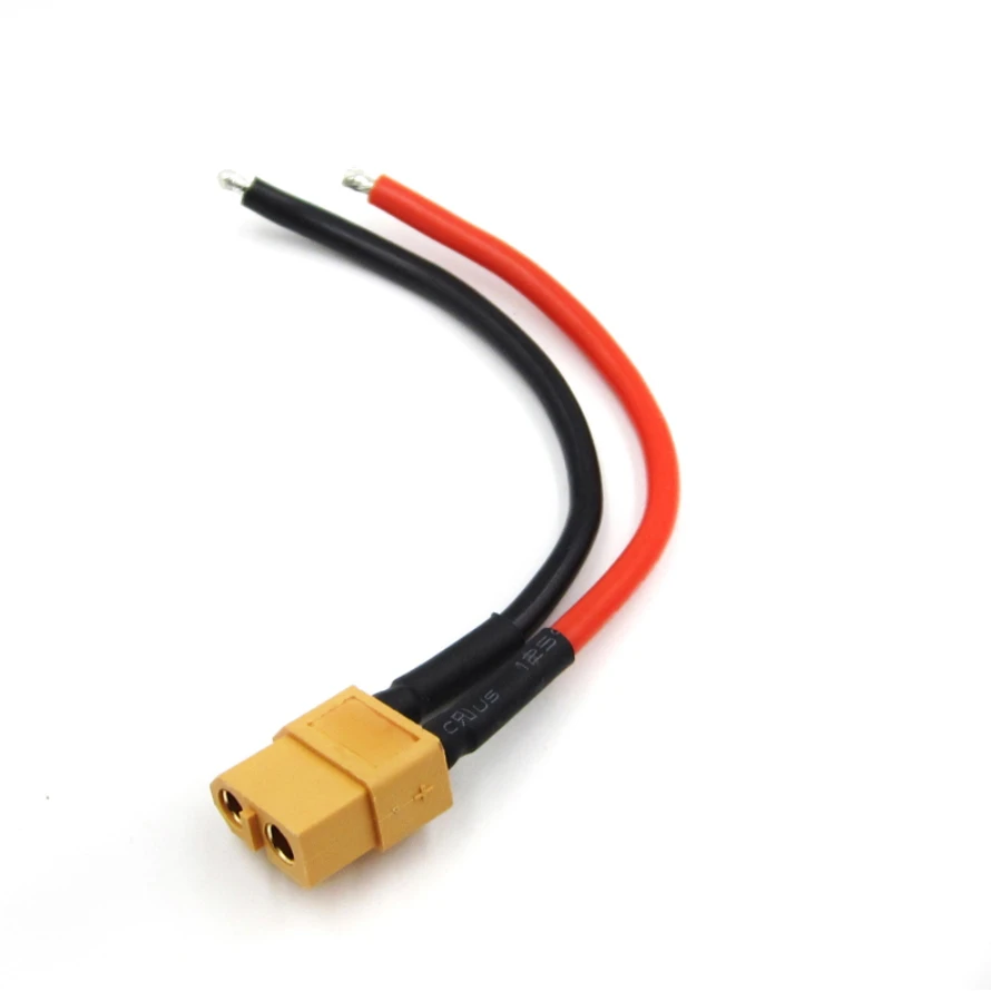 Соединитель XT60 штекер с корпусом 10 см силиконовый провод 14AWG CA для игрушек