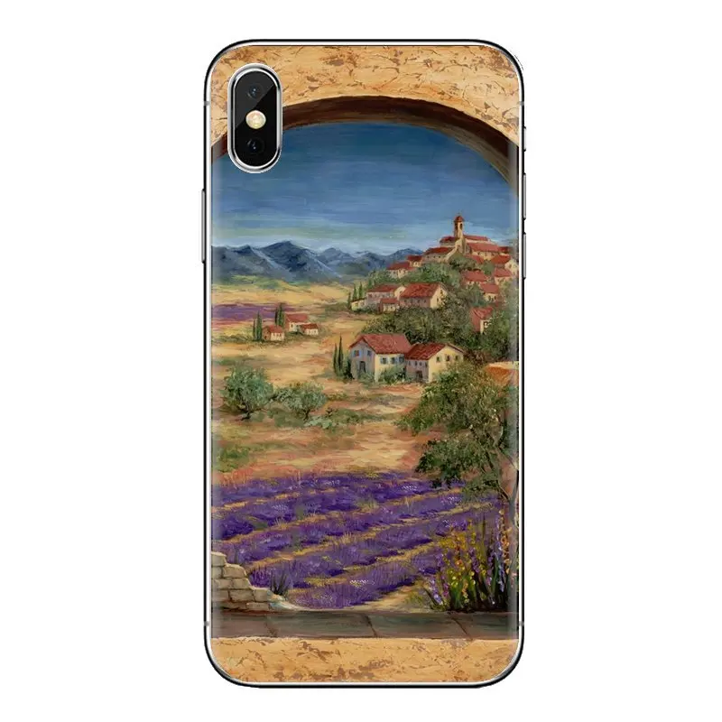 Мягкие прозрачные чехлы в виде ракушки Provence Фреска для huawei G7 G8 P7 P8 P9 P10 P20 P30 Lite Mini Pro