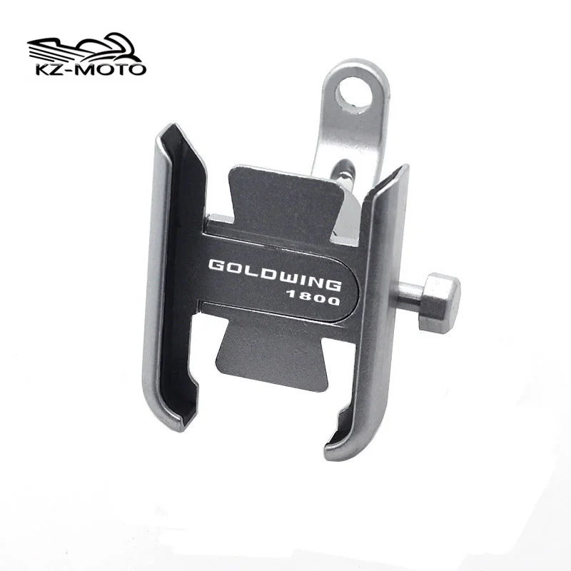 for honda goldwing 1800 goldwing 1800 logo motorcycle mirror mobile phone holder gsp handlebar phone stand bracket accessories free global shipping