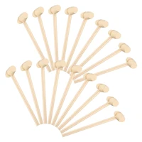 18 pieces wooden crab lobster mallets seafood shellfish crab mallet solid hardwood crab hammer for cracking seafood tool