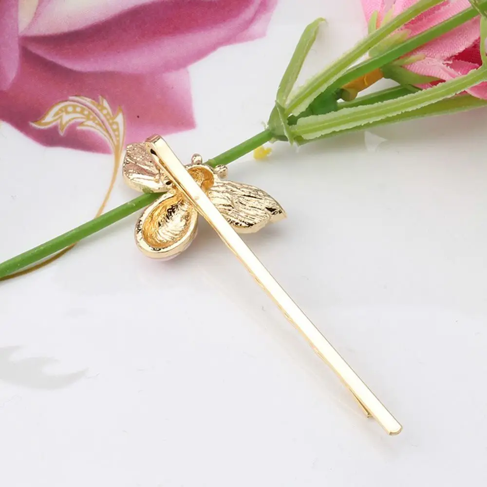 2 шт. новинка милая заколка для волос с Пчелой и стразами аксессуары девочек