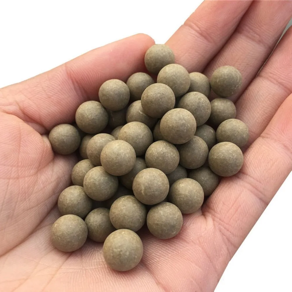 

100pcs 10mm Slingshot Beads Bearing Mud Balls Safety Non-toxic Slingshot Ammo Solid Clay Balls for Outdoor Hunting Shooting